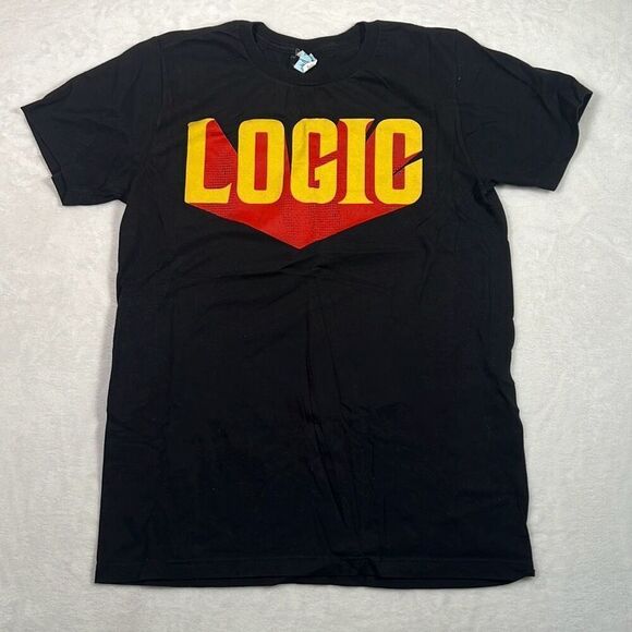 Logic Graphic Concert Band Hip-Hop Rap‎ Cotton T-Shirt Men’s Medium - Picture 1 of 5